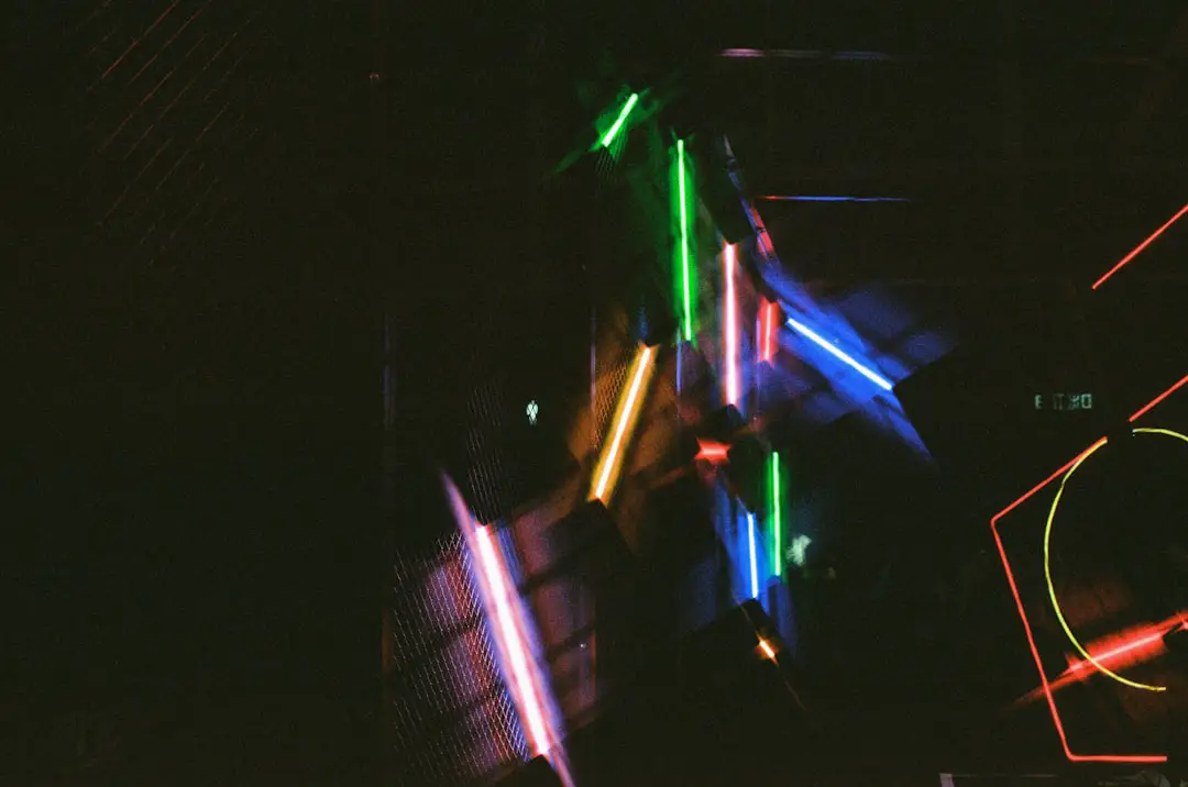 lighted neon signage