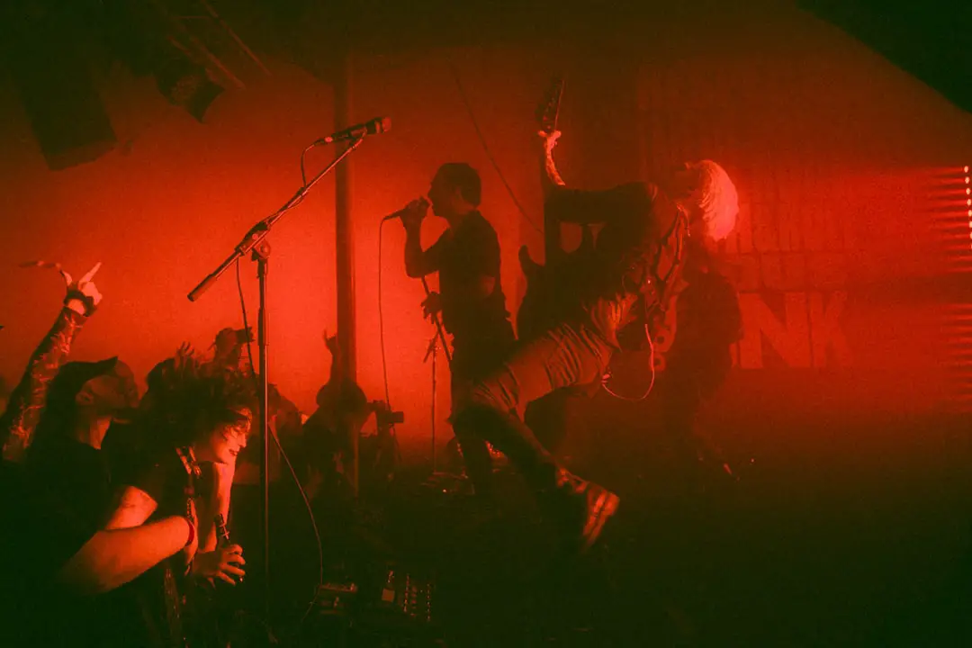 a group of people on a stage